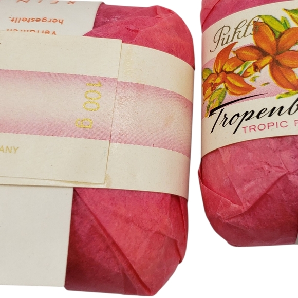 Vintage Puhls Tropenbluten Tropic Flowers  Soap Bars  New in Package - Picture 4 of 7